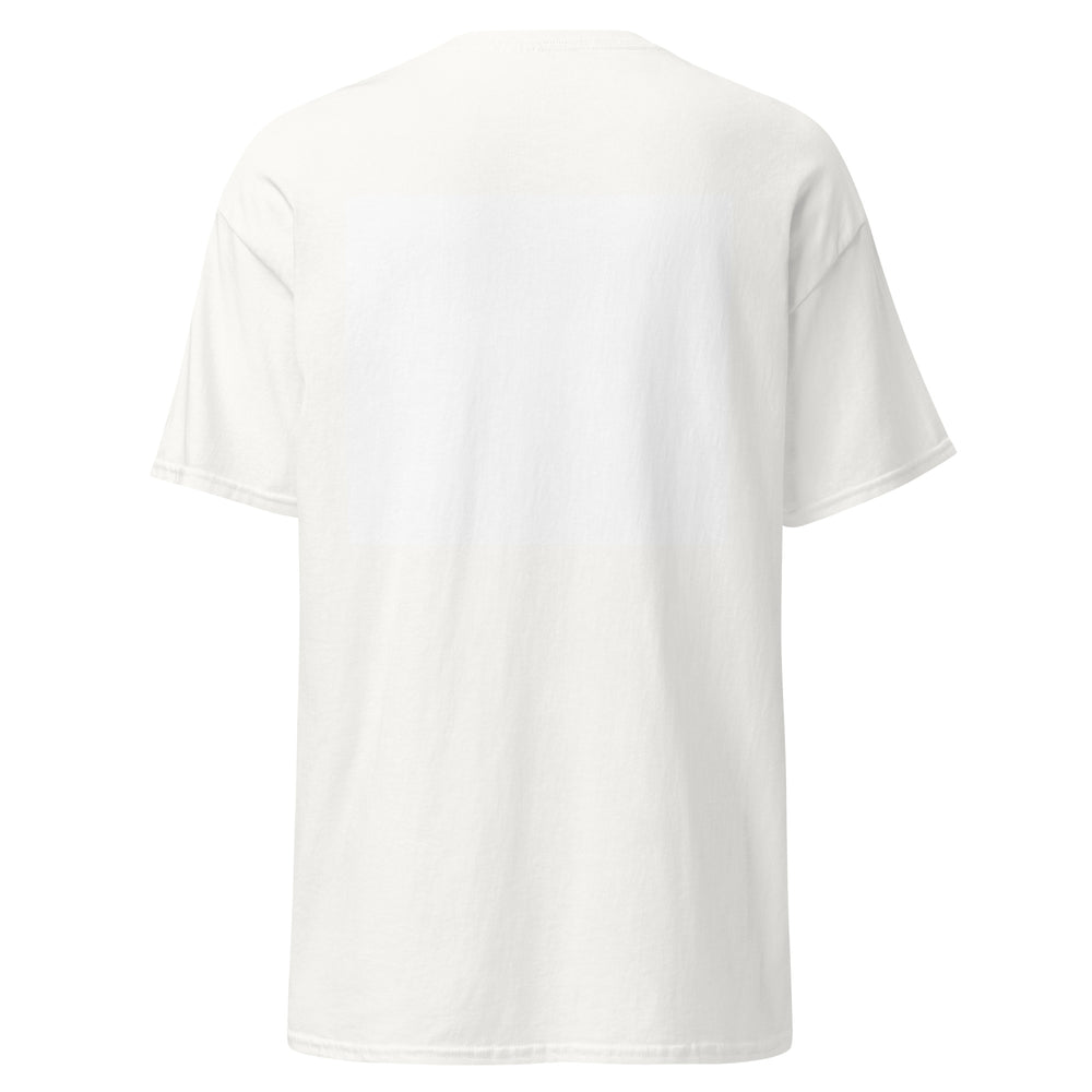 White T-shirt with the Mauritanian flag and 'YO SOY' text, back view.