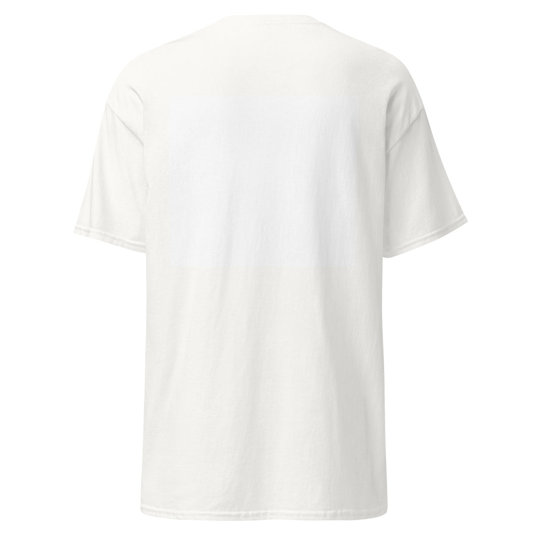 White T-shirt with the Mauritanian flag and 'YO SOY' text, back view.