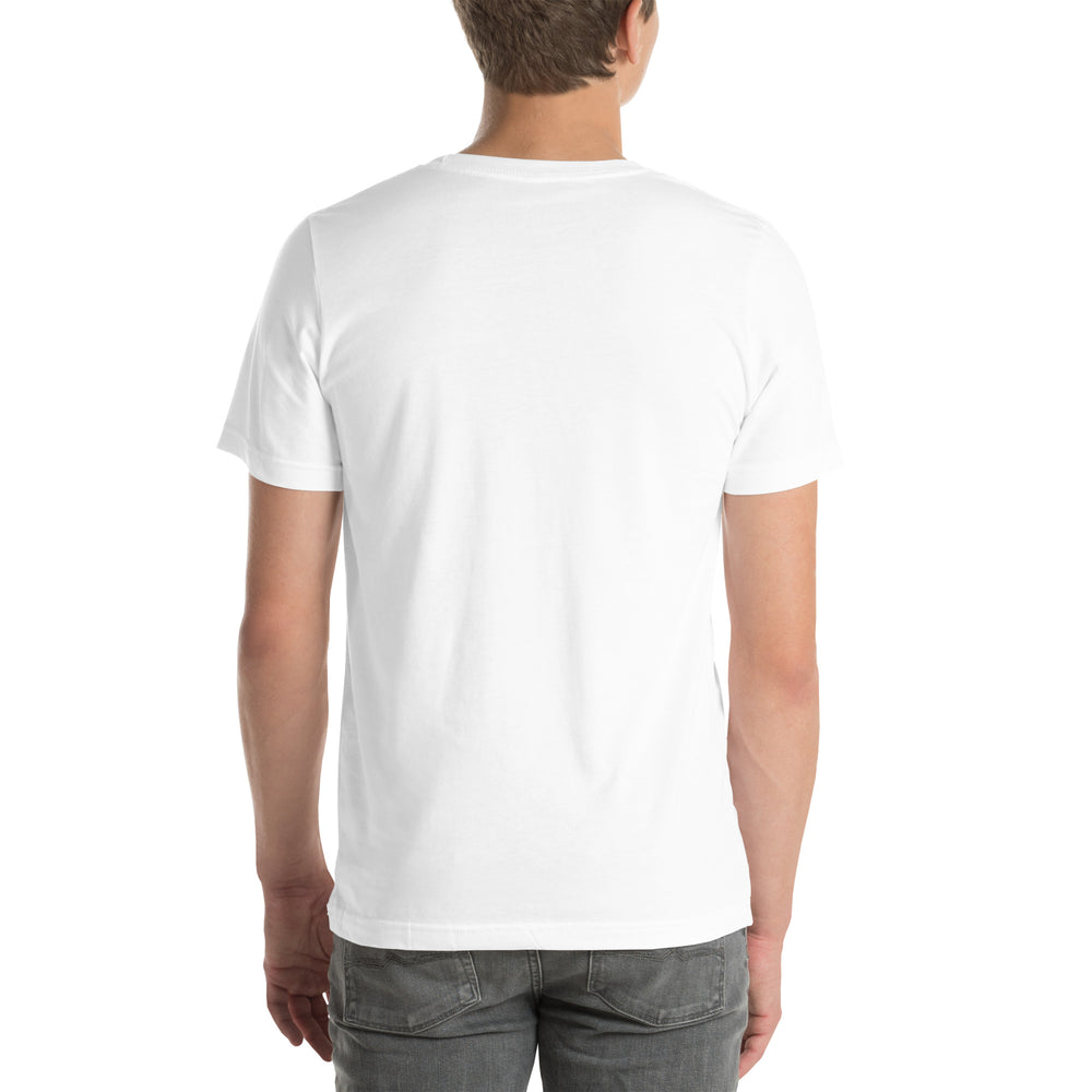 White T-shirt with the Kenyan flag and 'YO SOY' text, back view.